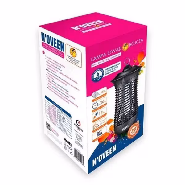Пастка для комах NOVEEN IKN-18W IPX4, 100 м2 FTH-075