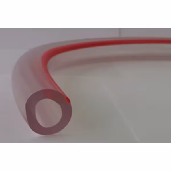 Transparent milk hose for milking machines