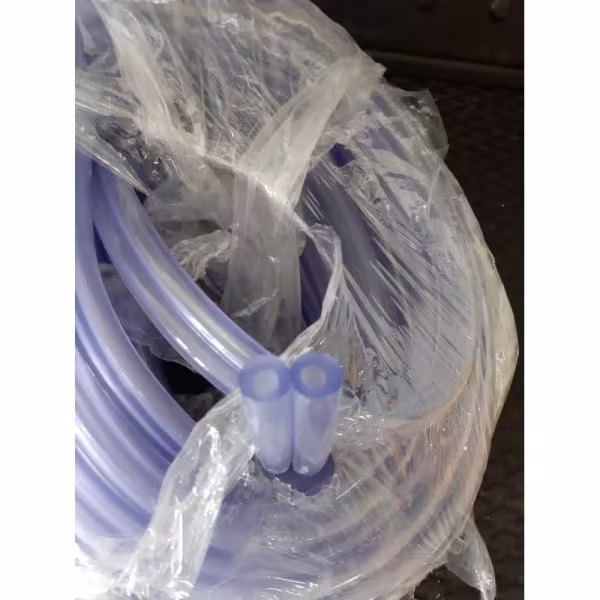 Transparent milk hose for milking machines