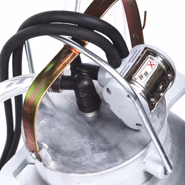Assembled milking bucket Protek Euro aluminum