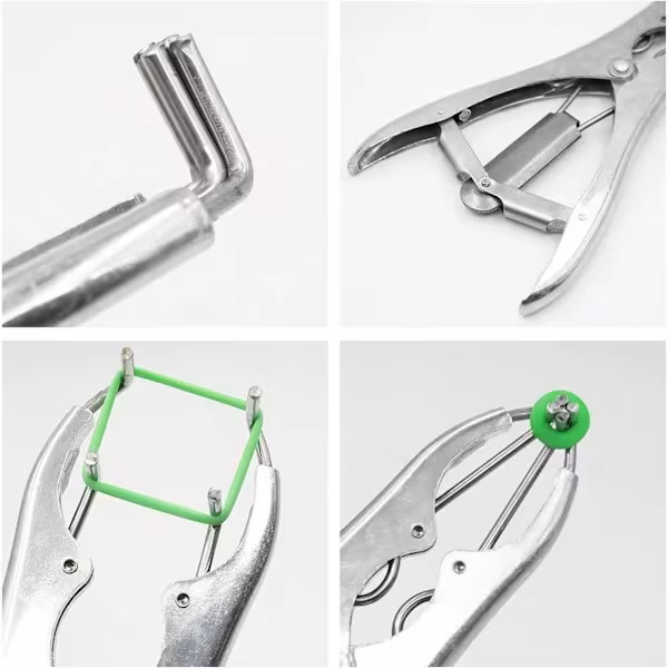 Bloodless castration kit with rubber rings FTH-347