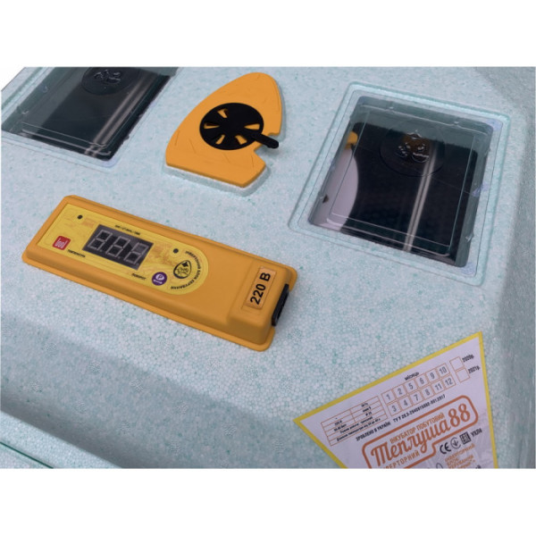 Инкубатор механический Теплуша Грин ИБ-88 (12В/220В, влагомер)