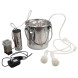 Autonomous milking machine for goats and sheep with battery 12/220V