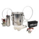 Autonomous milking machine for goats and sheep with battery 12/220V