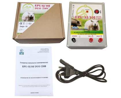 Мощный электропастух для диких животных и овец EPU 5J/10J DUO 230V