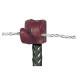 Insulator for electric fence for reinforcement 10 mm