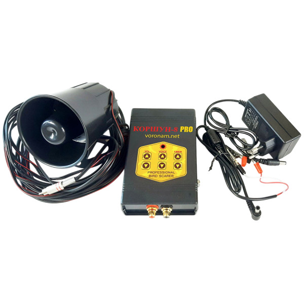 Sound bird repeller Korshun 8, power supply 220V/12V, light relay