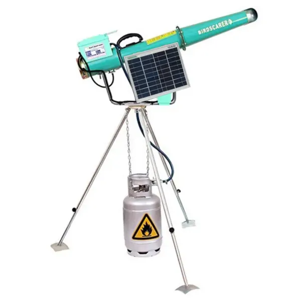 Електронна пропанова гармата Kurtbomsan з сонячною батареєю та поворотною триногою