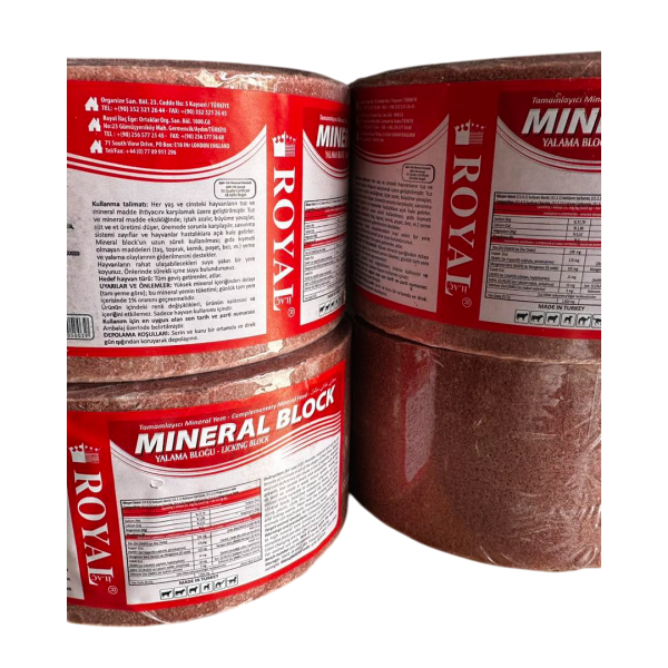 Mineral block-lick "MINERAL BLOCK" ROYAL ILAC for cattle, sheep and goats