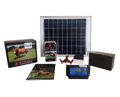 Електропастух cowboy 4200 на сонячній панелі з акумулятором