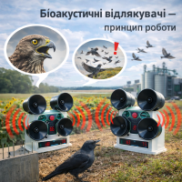 Біоакустичні відлякувачі птахів — принцип роботи та ефективність