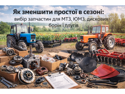 Запчастини до МТЗ і ЮМЗ: вибір та ресурс техніки Запчастини до МТЗ і ЮМЗ: вибір та ресурс техніки