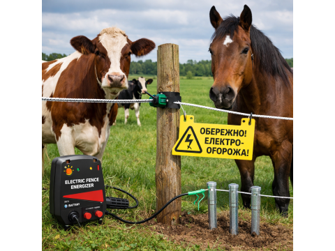 Electric shepherd for cows and horses - how to choose and install the right one