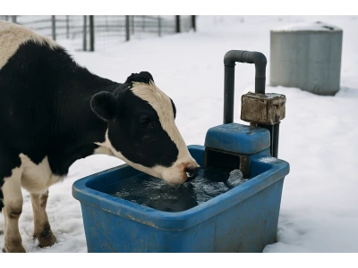 Watering livestock in winter: water standards, heating and containers on the farm